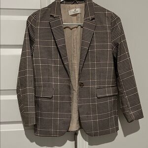 H&M Girls Classic Blazer in Brown black
